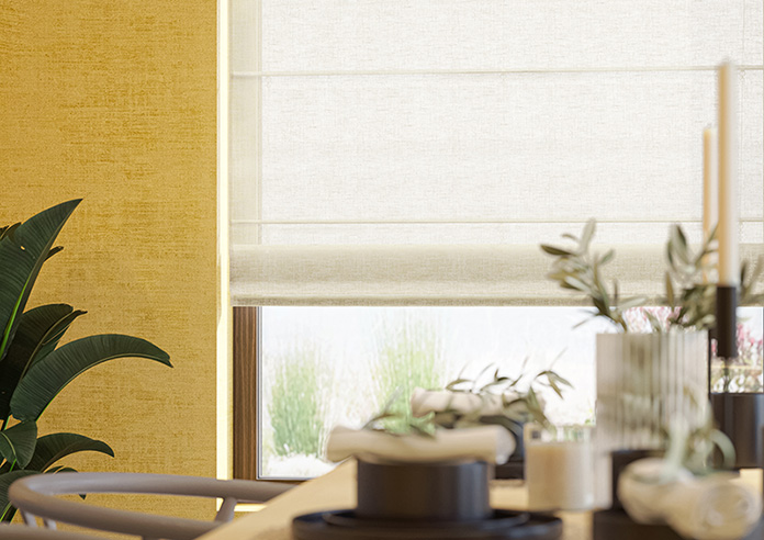 Padua Voile, Ivory - Twist&Fit Roman Blind - Image 5